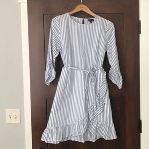 Who What Wear for Target stripe ruffle dress